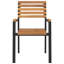 Alayiah Stacking Patio Dining Armchair