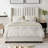 Modern Upholstered Platform Bed With Corduroy Wing Headboard-109801229-109801227