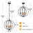 3-light Farmhouse Globe Pendant