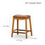 Tabouret de bar 30 po, blanc avec cuir noir, fabriqué pour une utilisation à long terme dans la cuisine et dans les décors-1470064415-1470064414