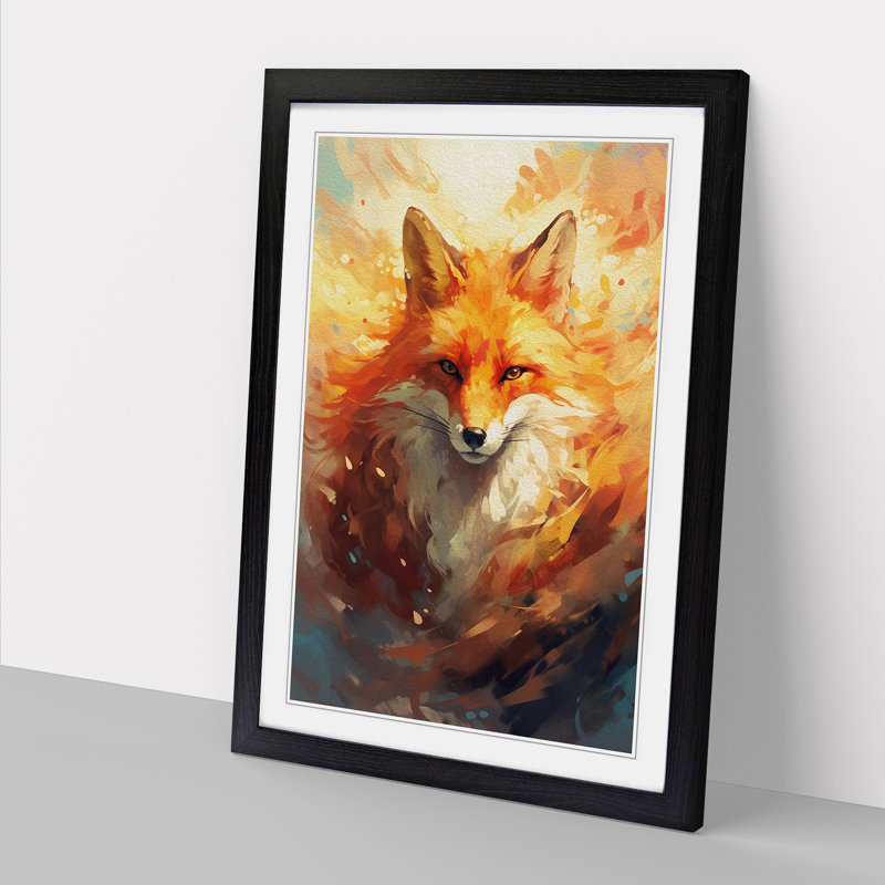Single Picture Frame Print on Wood, 64cm H x 46cm W, Black Framed