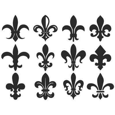Décalcomanie murale motif fleur du lis