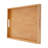 Curtina 4Pcs Rectangular Log Color Bamboo Serving Tray