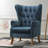 Calcott Velvet Wingback Chair-692444352