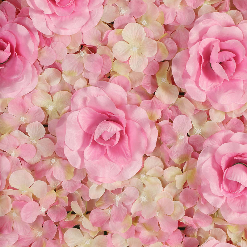 Arrangement floral à motif floral en soie revêtue de rayons uv hortensia, Rose