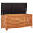 vidaXL Storage Box Outdoor Storage Chest Entryway Bench Solid Wood Eucalyptus