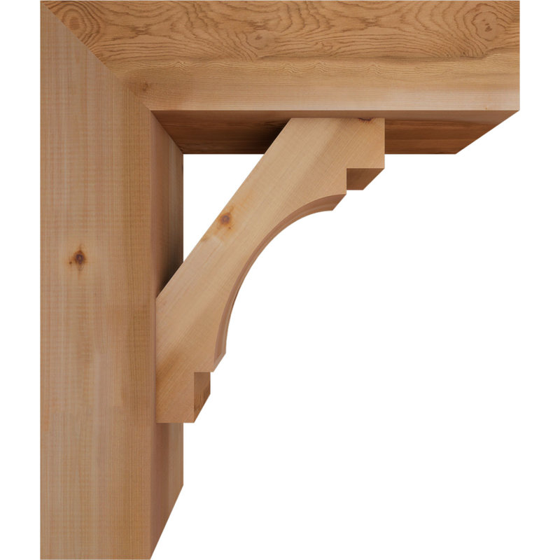 Support Merced Block avec support décalé, 28 x 24, Cèdre rouge occidental de l 7 1/2 po (lisse)