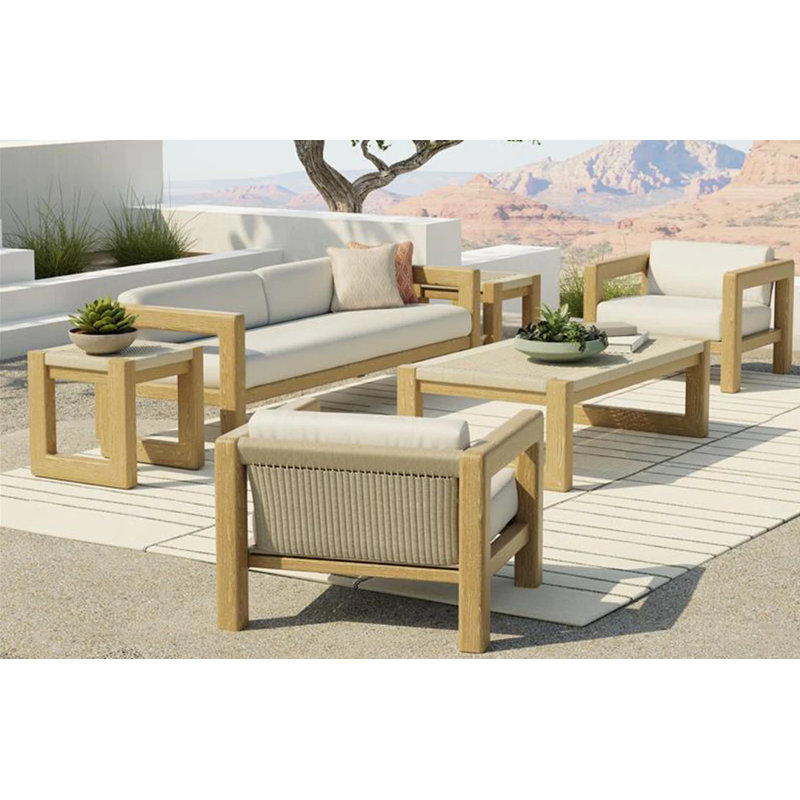Sedona Outdoor Square Teak Side Table