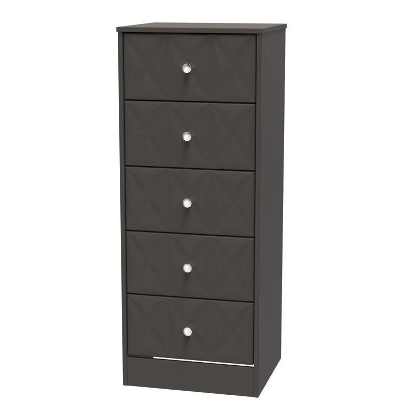 San Jose Bedside Table, Graphite Black