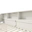 Lit mezzanine double avec escalier de rangement, structure en pin MDF, bureau de jeu moderne-330300701