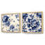 Regal - Cobalt bleu à motif damassé victorien III-101855458-101855460