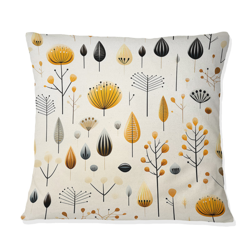 Coussin Scandinavian Midcentury Harmony I - Midcentury, H 18 po x l 18 po