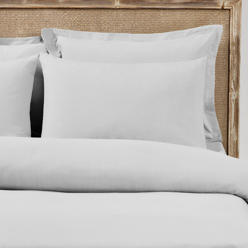 Cvija Solid Colour Duvet Cover, 220 x 240cm Duvet Cover + 2 Pillowcases, Beige
