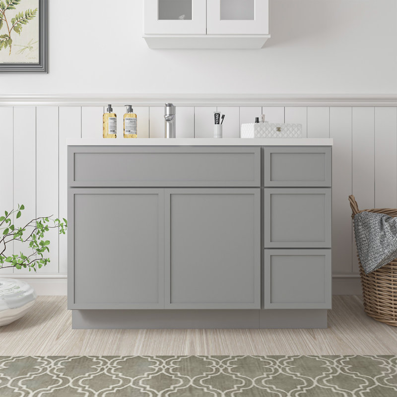 45'' Single Bathroom Vanity Base Only, Gray