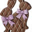 8" Resin Chocolate Bunny Wafer 