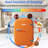 YASHE Mini Fridge, 4 Liter/ 6 Cans Skincare Fridge for Bedroom, 110V AC/ 12V DC Thermoelectric Cooler and Warmer for Drink, Office, Car, Orange-116547642