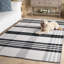 Kilim rayé 902 tissé à la main 80% laine; Tapis 20% coton écossais-114659595