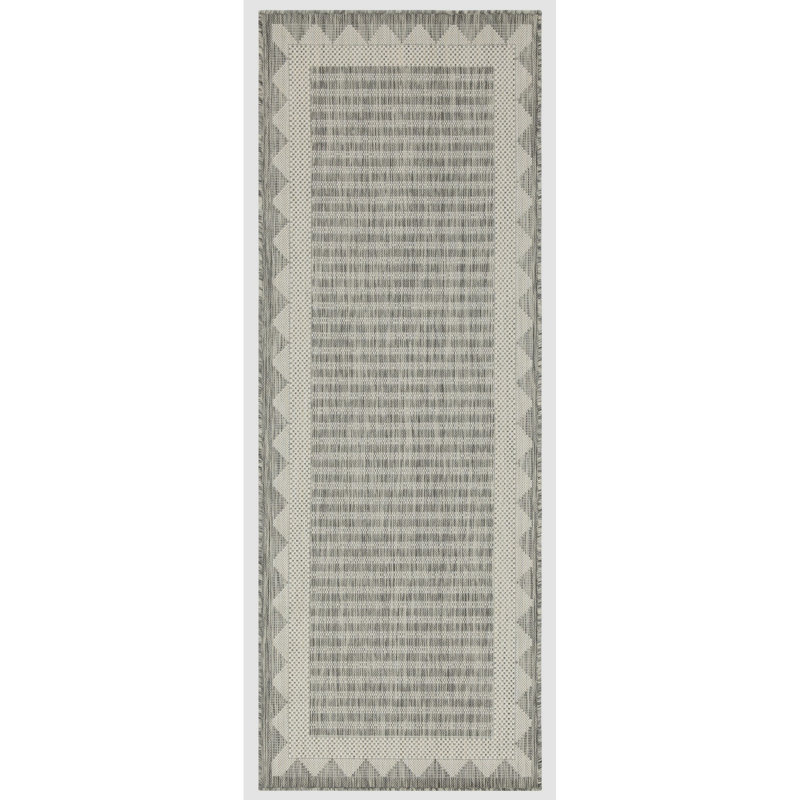 Silver Polypropylene Area Rug 7 Ft. 10 In. X 3 - To Stains, Made For Indoor & Outdoor In , Stain , Spaces