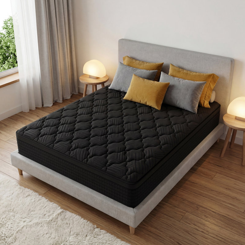 Matelas hybride moyen 12 po / 14 po avec ressorts ensachés et mousse à mémoire de forme, Lit simple, 14"
