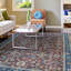 Tapis de cabernet/bleu intérieur tissé à la machine en polyester kerman Hallsville-1683107967