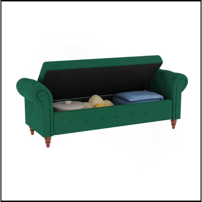 Bed Bench Fabric, Dark Green