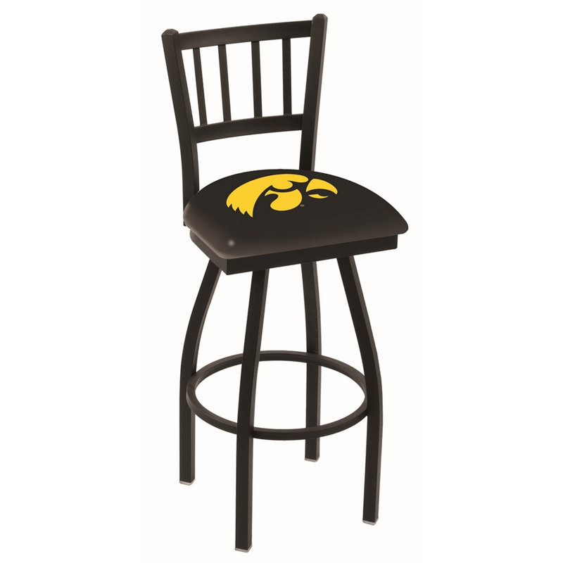 NCAA Swivel 25" Counter Stool, Iowa Hawkeyes, 25" Height