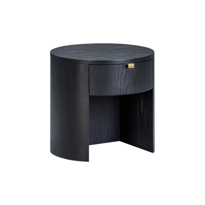 Marlow Natural Wood Round Nightstand