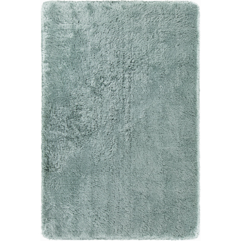 Chandra Rugs Giulia Collection Plush Modern Contemporary Hand-Woven Silver White Grey Shag Polyester Pile Material Handmade Area Rug