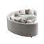 Canapé modulaire gris avec 9 coussins