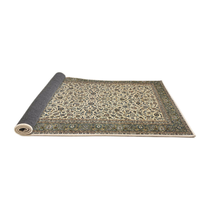 Tapis oriental vert / ivoire, Carré 6 pi
