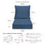Ensemble de coussins d'extérieur à assise profonde - Conception confortable, durable et résistante aux intempéries - Basics by Wayfair ™-1332349281-1332349311