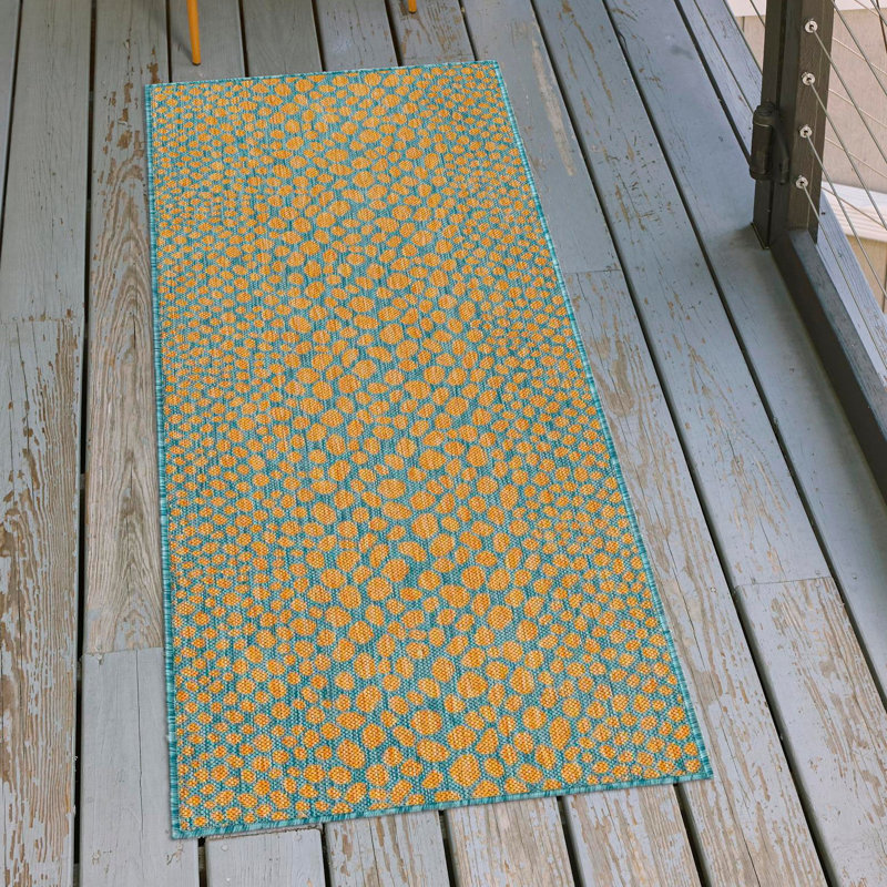 Tapis d'extérieur Jill Zarin Cape Town, Tapis de couloir 2 pi x 6 pi 1 po