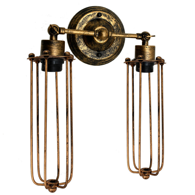 Oquawka Armed Sconce, Brushed Copper