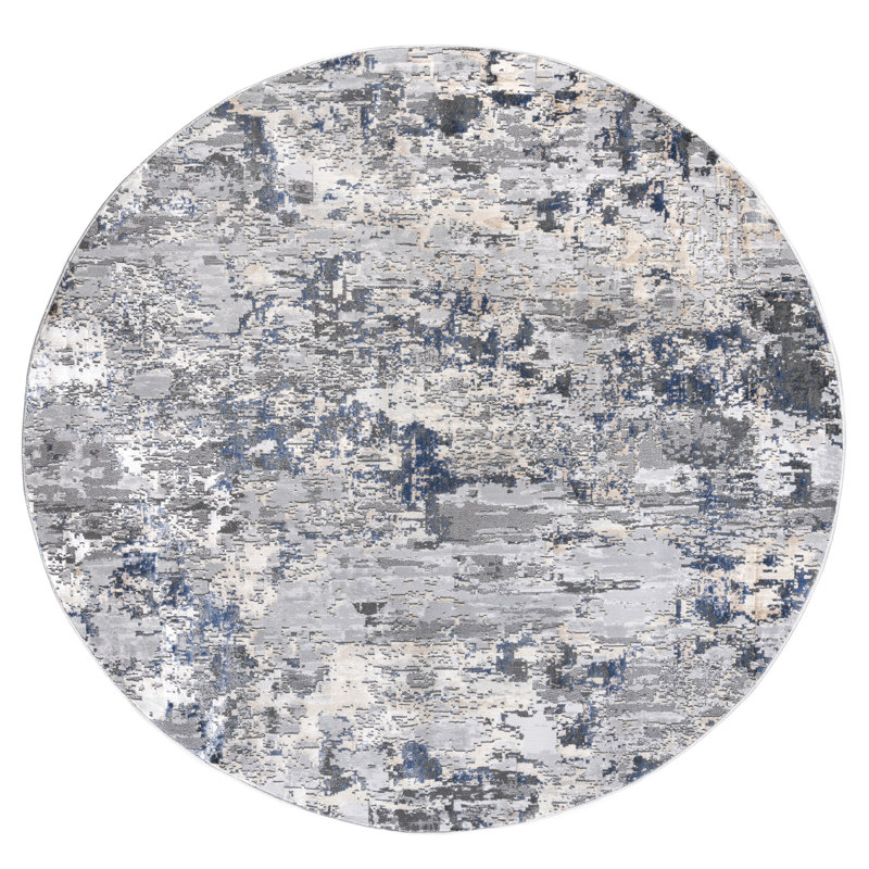 Jovanne Abstract Indoor Rug, Round 7'10"