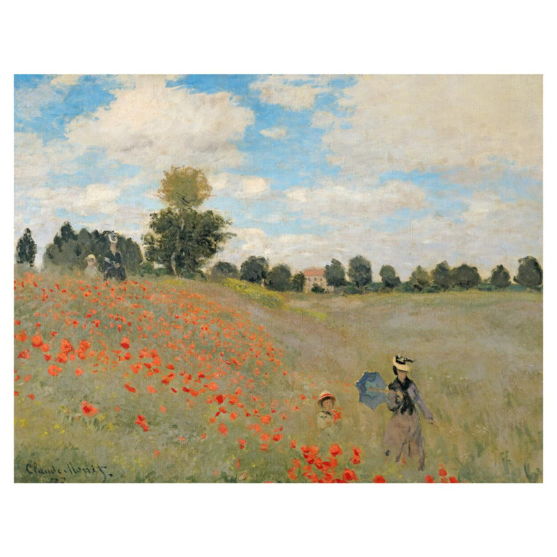Coquelicots sauvages près d'Argenteuil (Les Coquelicots: Environs d'Argenteuil) par Claude Monet - Estampe numérique