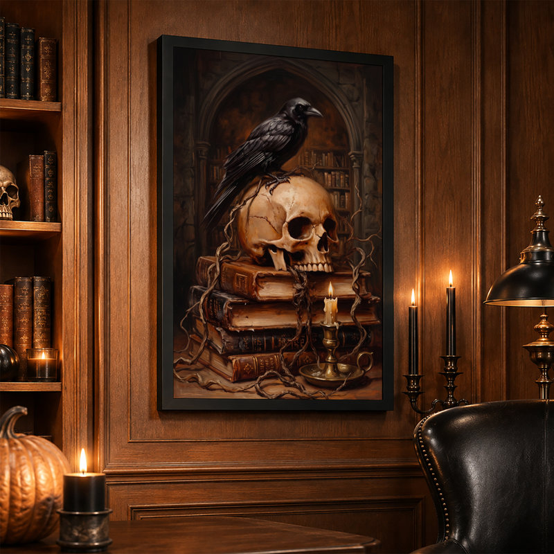Art mural sur toile d'Halloween, H 36 po x l 24 po