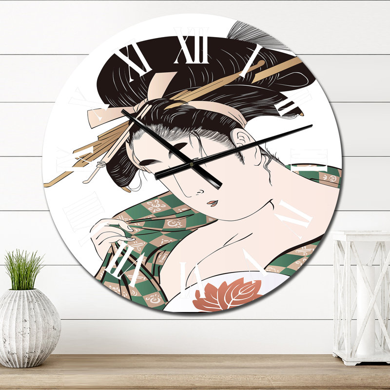 Horloge murale japonaise Mid-Century, Petit