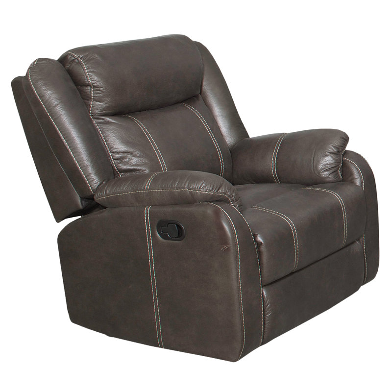Sotomayor Upholstered Recliner, Charcoal