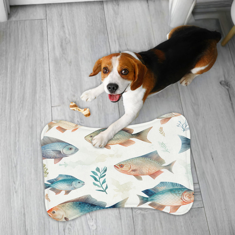 Noble Seas - 1 Piece Bone Shape Feeding Mat