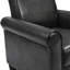 Fauteuil en cuir Pu à usage quotidien - gris foncé, salon, chambre à coucher, siège spacieux