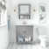 Keyunta Single Bathroom Vanity with Ceramic Top with Mirror