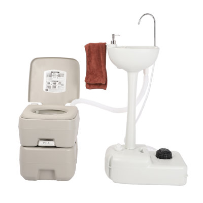 Winado 1 Gallons GPF Round Chair Height Floor Mounted Two-Piece Toilet (Seat Included)