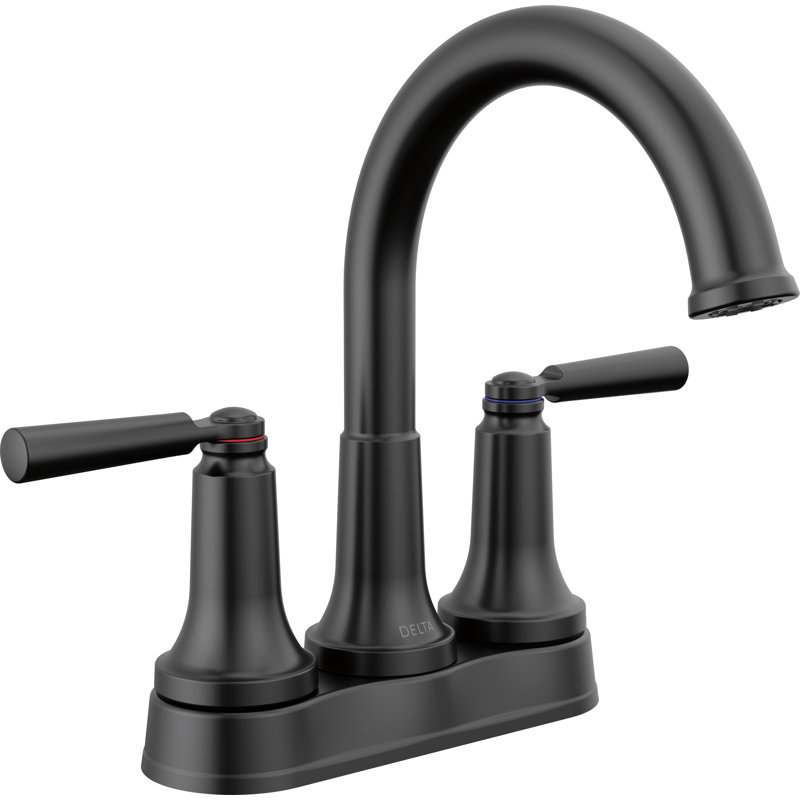 SAYLOR™ Two Handle Tract-Pack Centerset Bathroom Faucet, Matte Black