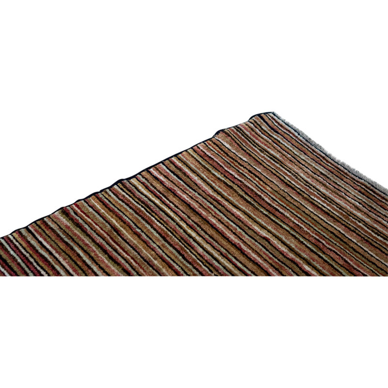 Hand Knotted Wool Area Rug in Multi