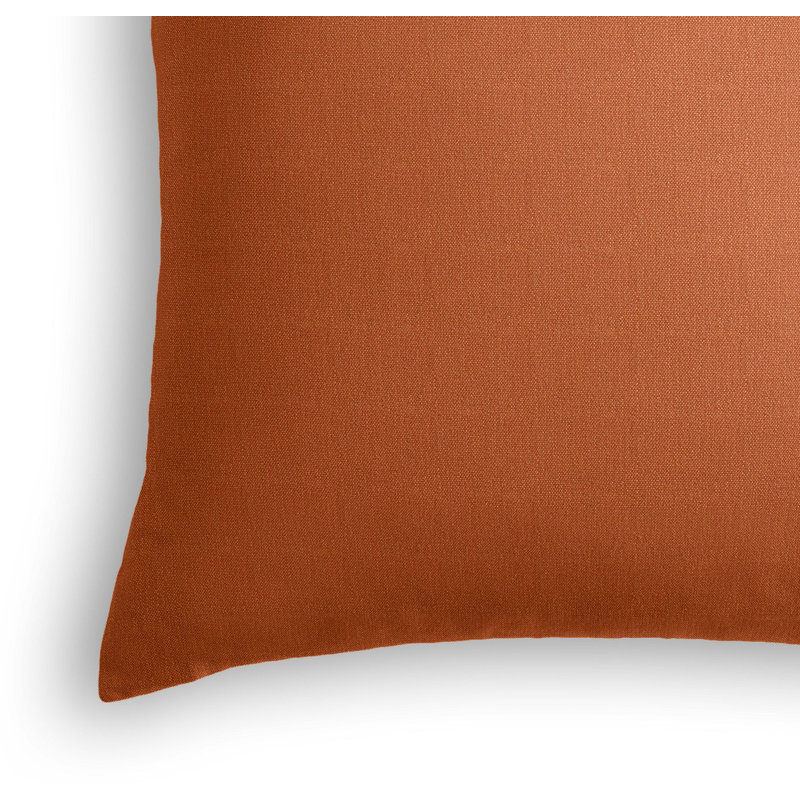 Spikey Square Pillow Cover & Insert, Rust, Square 16"