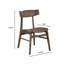Ensemble repas 5 pièces Bristol avec chaises sculptées Bristol-451806717-445085155