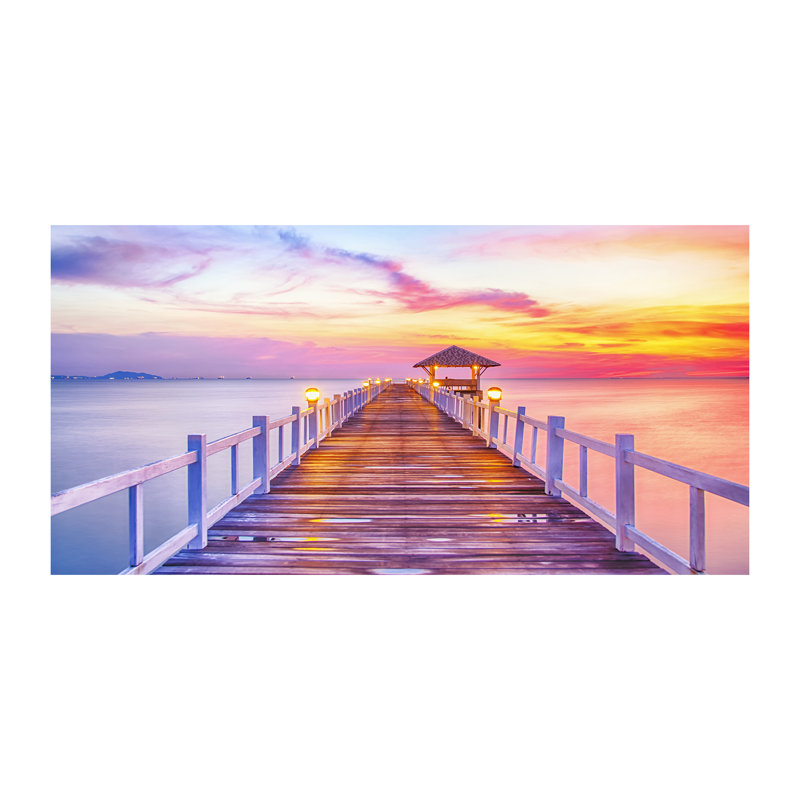 Wooden Pier - Wrapped Canvas Print