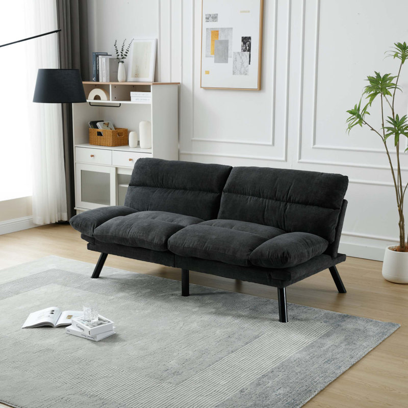 Hillert Upholstered 70.08'' Sofa, Dark Gray Linen Incorrect