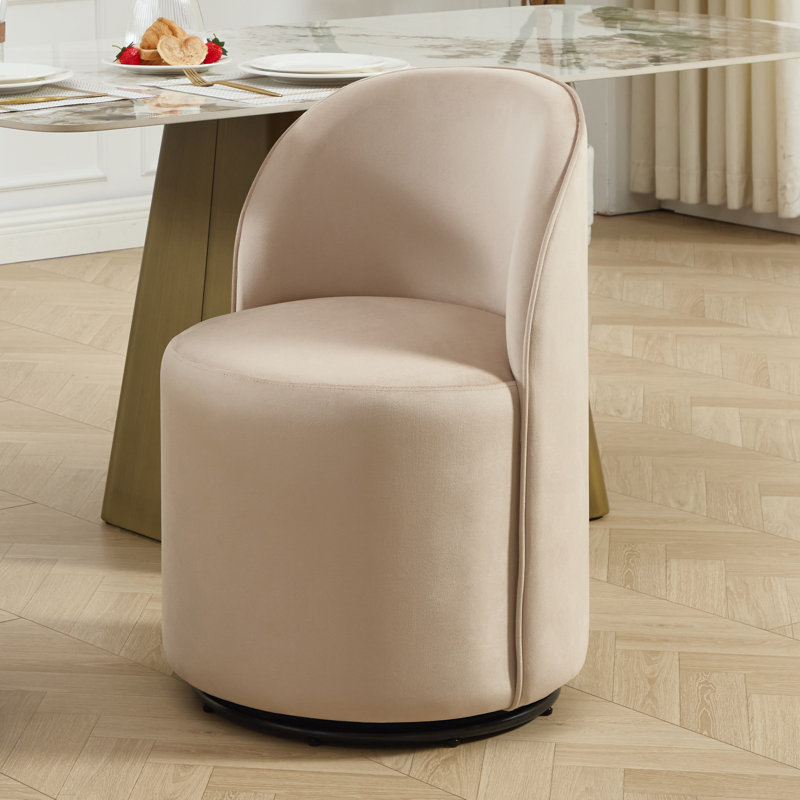 Chaise pivotante rembourrée, Kaki