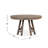 Arli Pine Round Solid Wood Base Dining Table